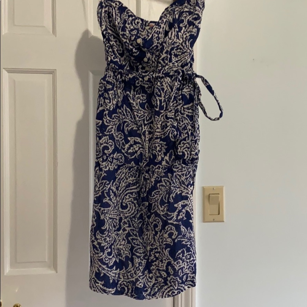 NWOT strapless AE floral dress